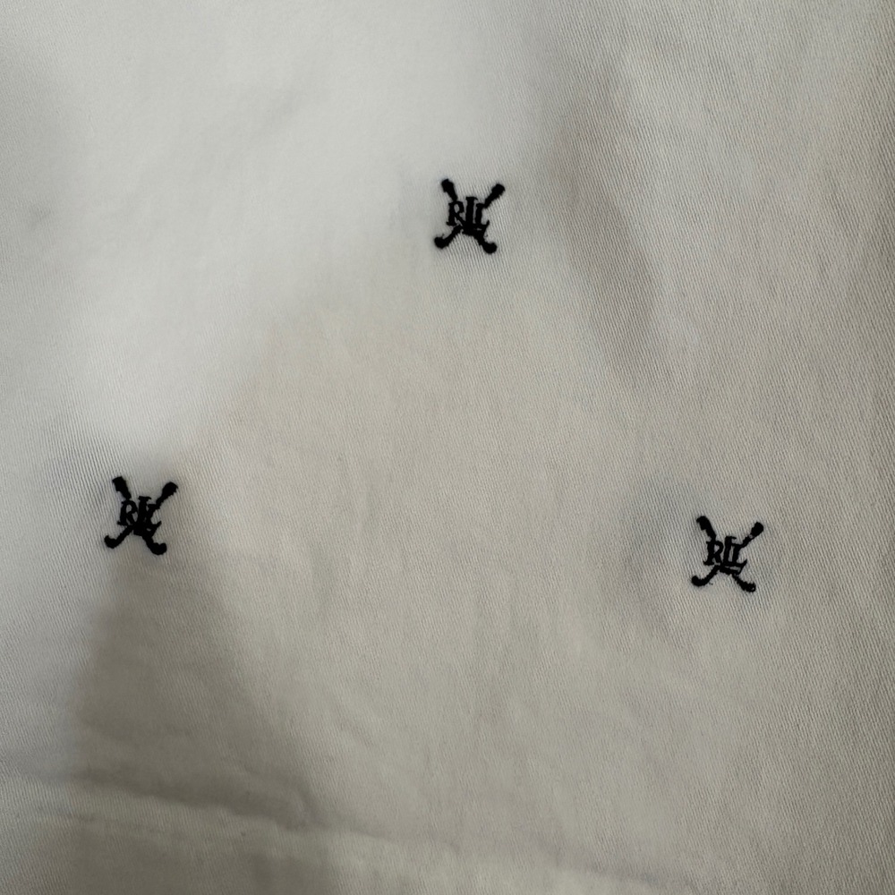 Lauren Active Ralph Lauren White Embroidered‎ Golf Shorts Womens Size 12 - Picture 3 of 12
